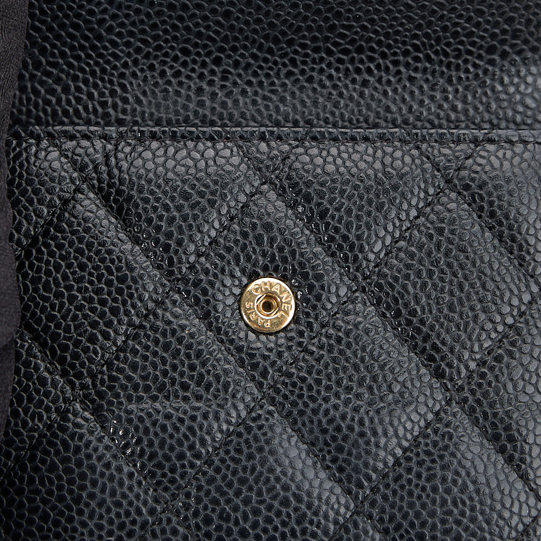 二手Chanel 兩折短夾/黑金牛 :圖片 16