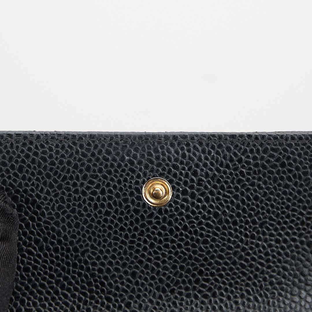 二手Chanel 兩折短夾/黑金牛 :圖片 18