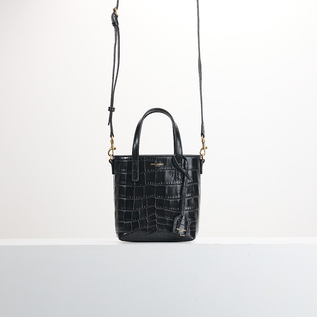 二手Ysl mini tote 鱷魚壓紋