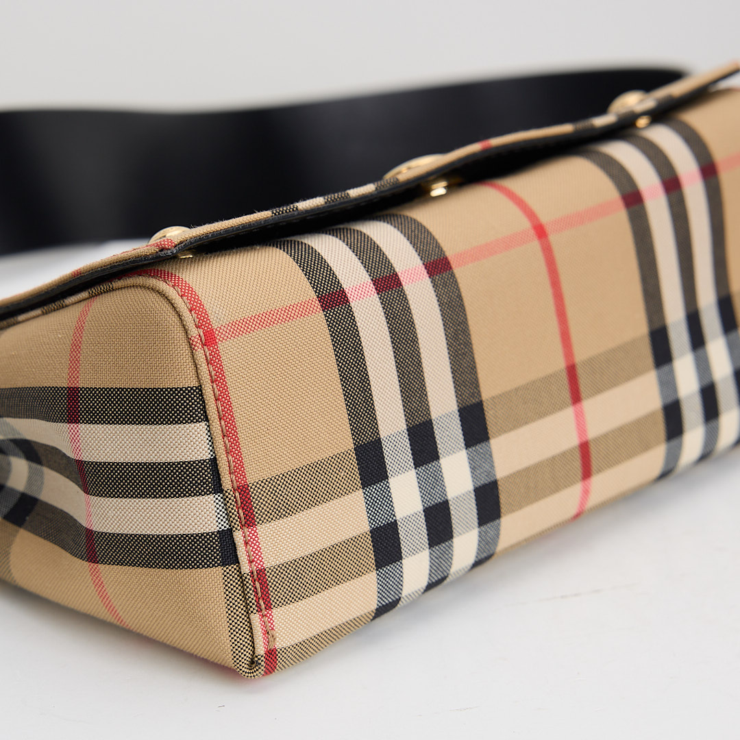 二手Burberry note 格紋斜背包:圖片 7