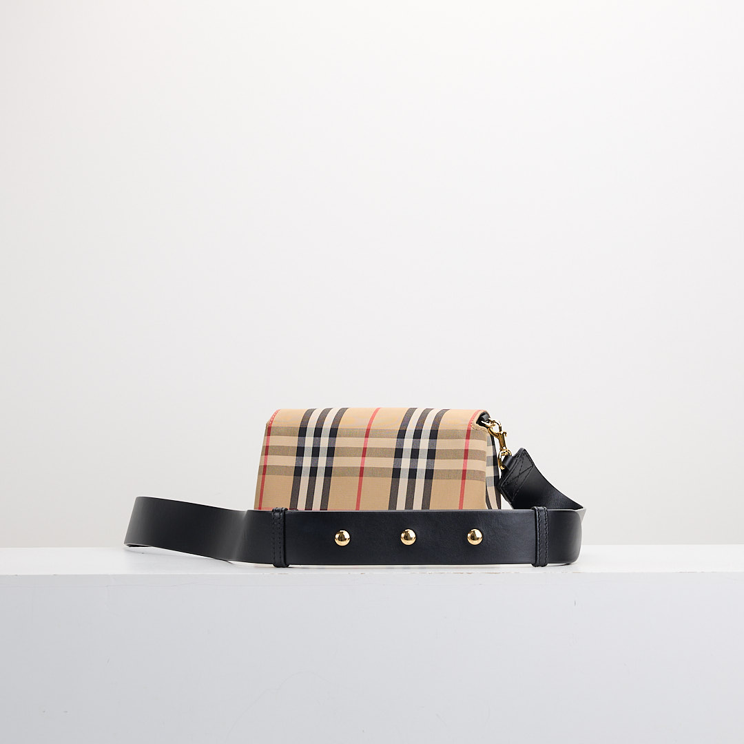 二手Burberry note 格紋斜背包:圖片 3