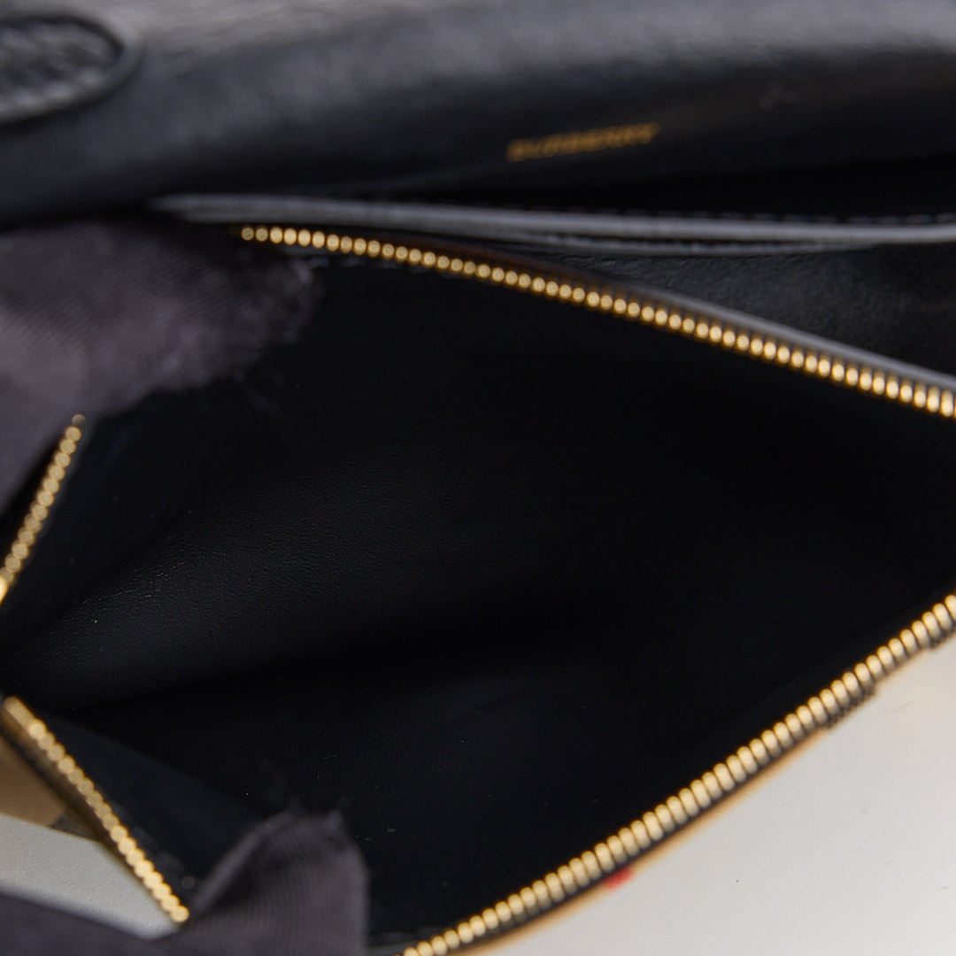 二手Burberry note 格紋斜背包:圖片 21