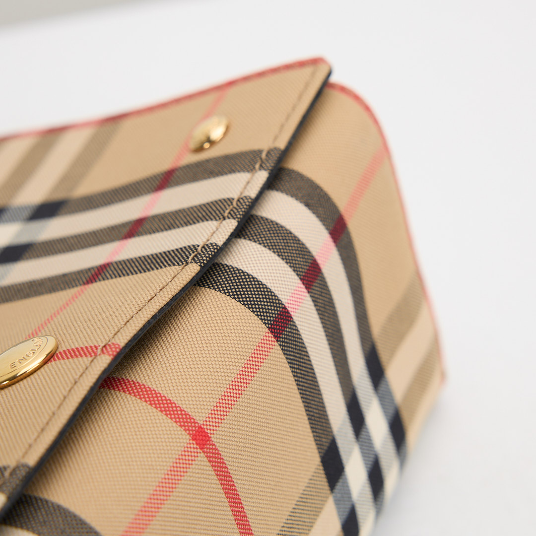 二手Burberry note 格紋斜背包:圖片 16