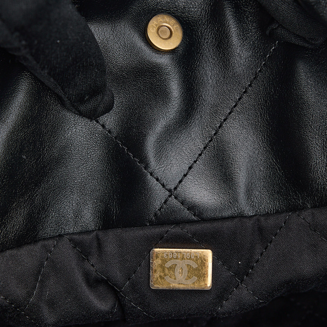 二手Chanel 22bag 中號黑金:圖片 20