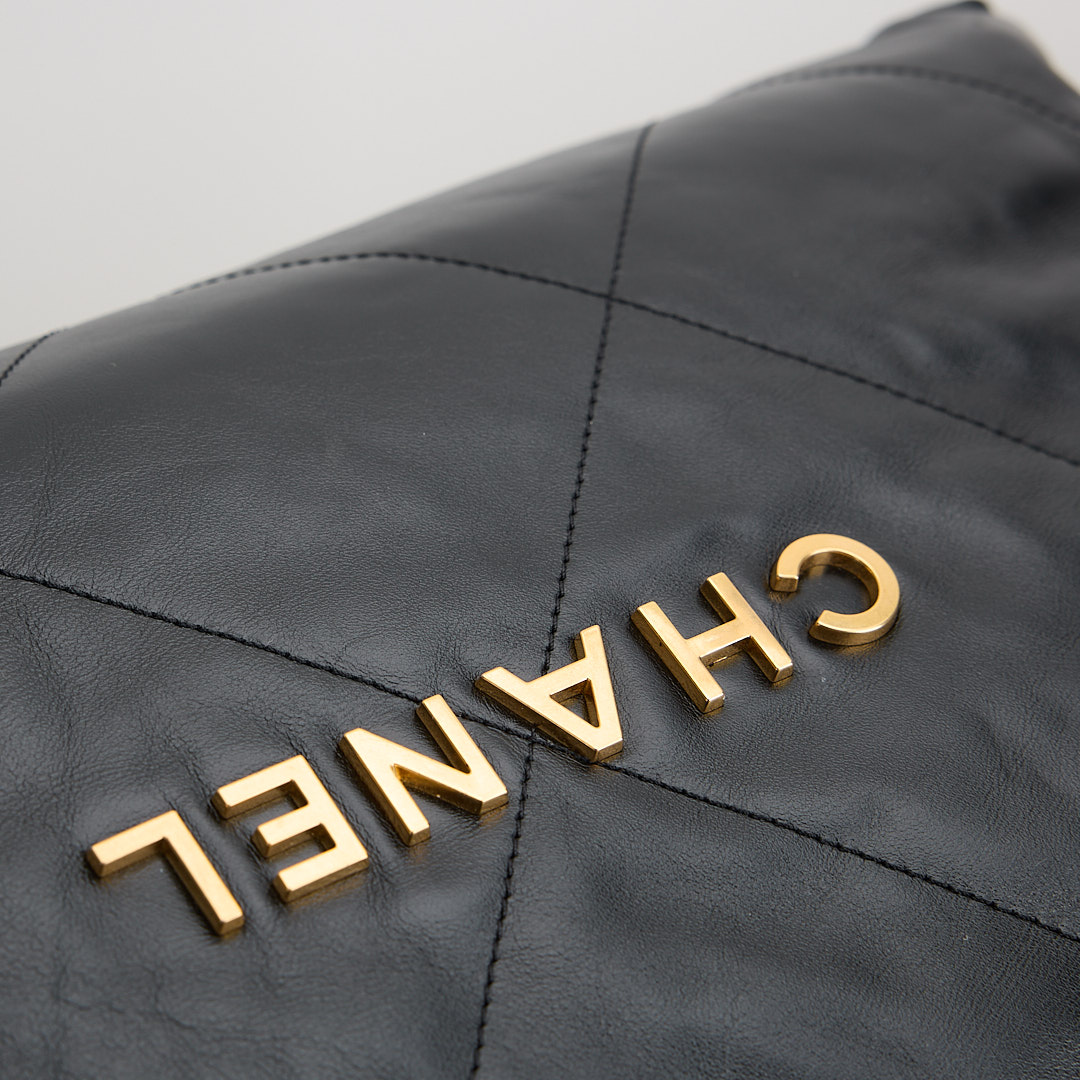 二手Chanel 22bag 中號黑金:圖片 3
