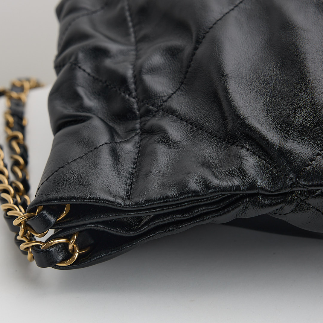 二手Chanel 22bag 中號黑金:圖片 17