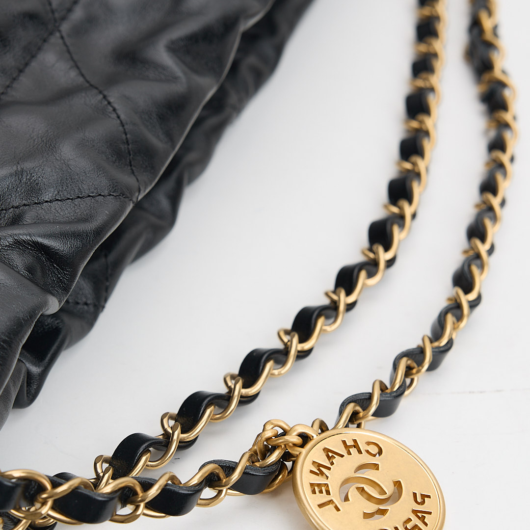 二手Chanel 22bag 中號黑金:圖片 6