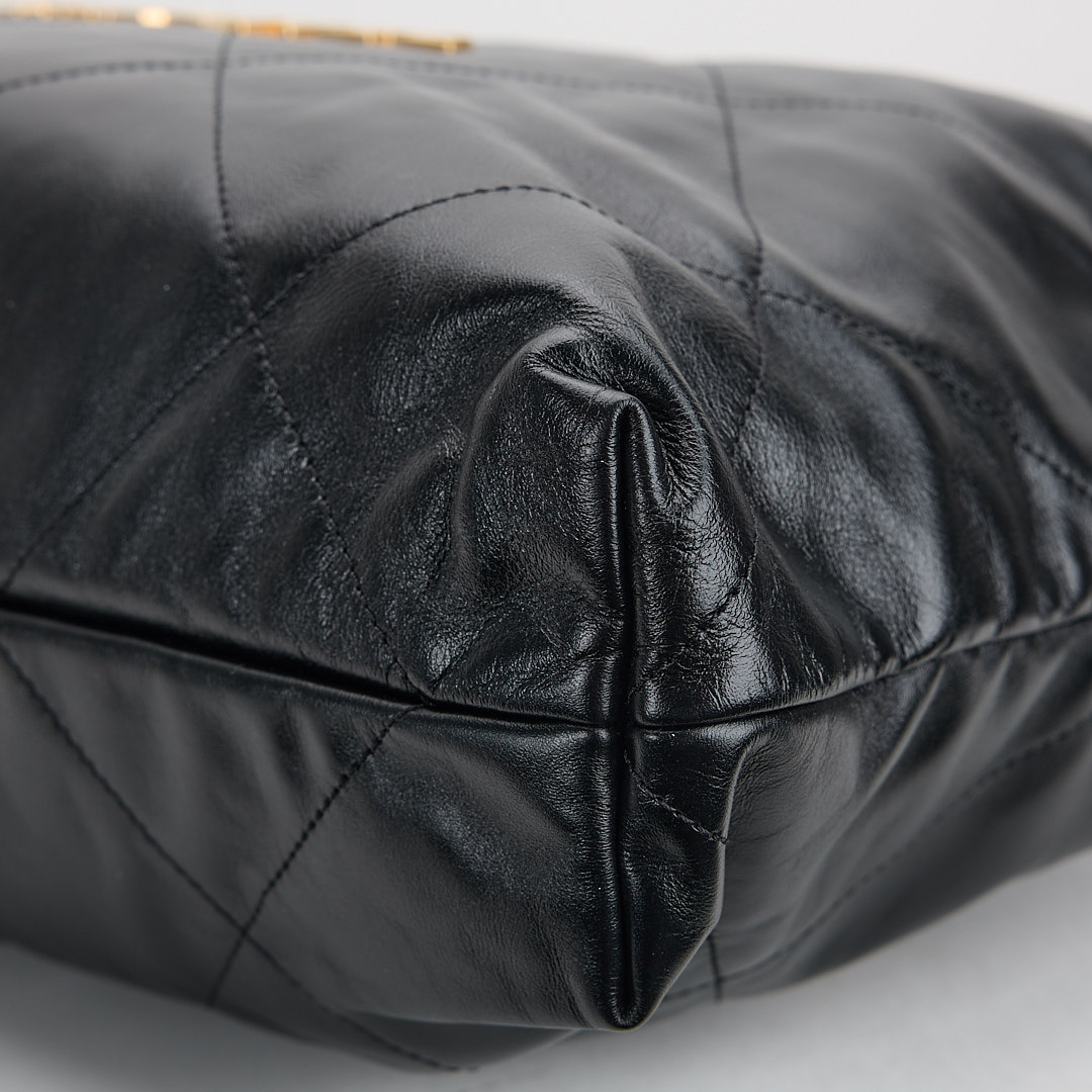 二手Chanel 22bag 中號黑金:圖片 9