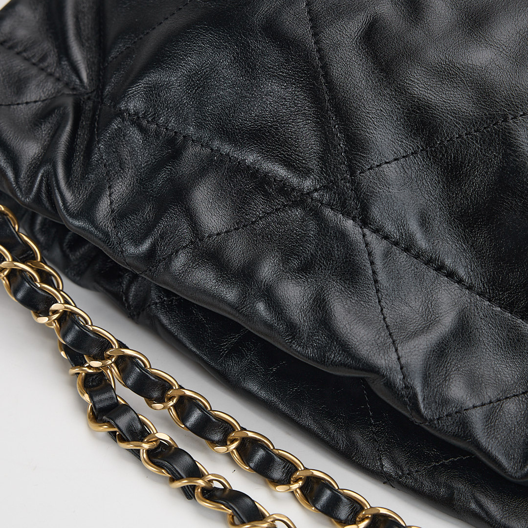 二手Chanel 22bag 中號黑金:圖片 7