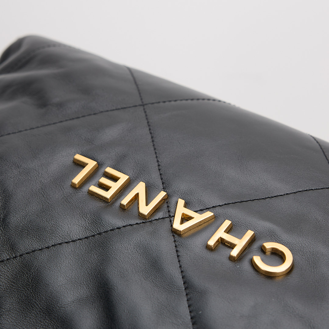 二手Chanel 22bag 中號黑金:圖片 4