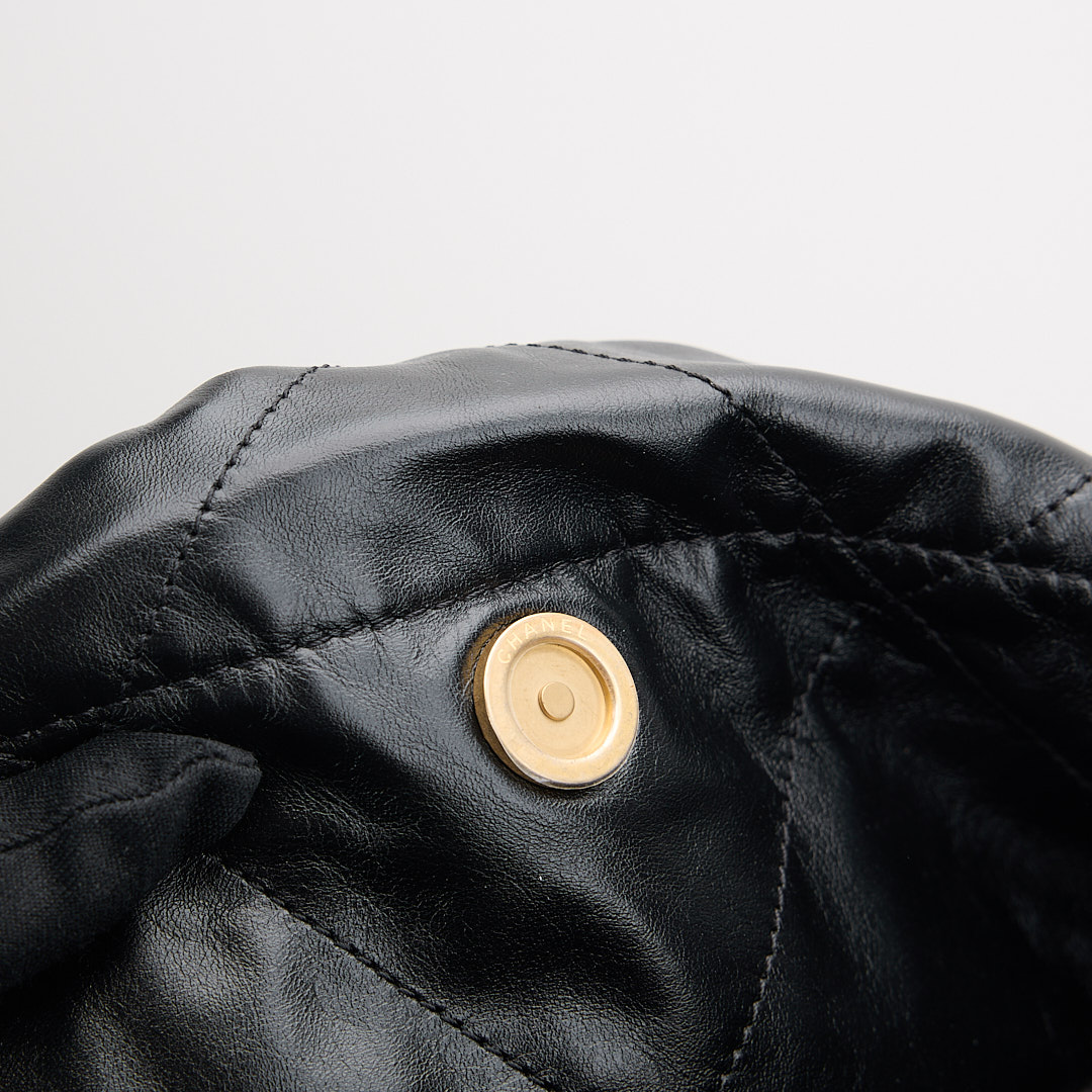 二手Chanel 22bag 中號黑金:圖片 22