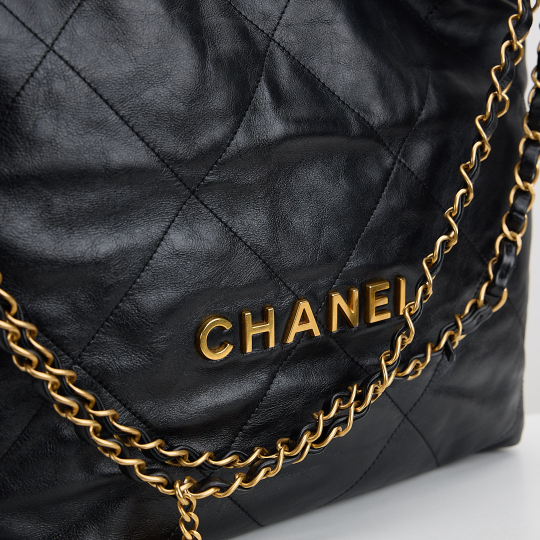 二手 Chanel 22bag 小號黑金:圖片 14