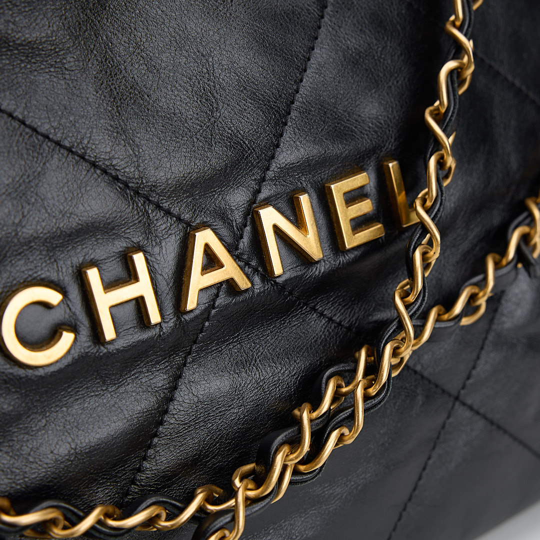 二手 Chanel 22bag 小號黑金:圖片 10