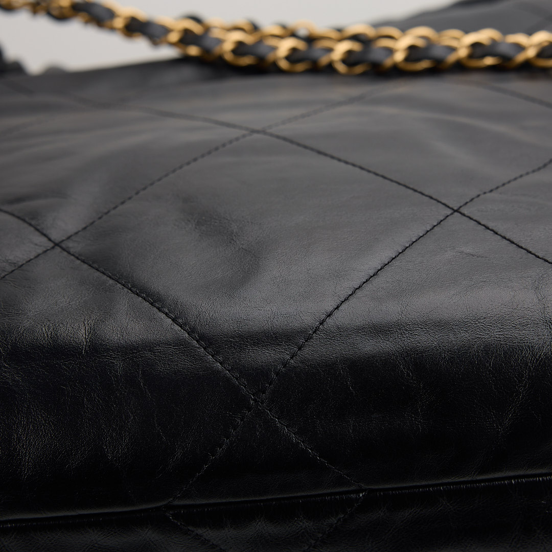二手 Chanel 22bag 小號黑金:圖片 5