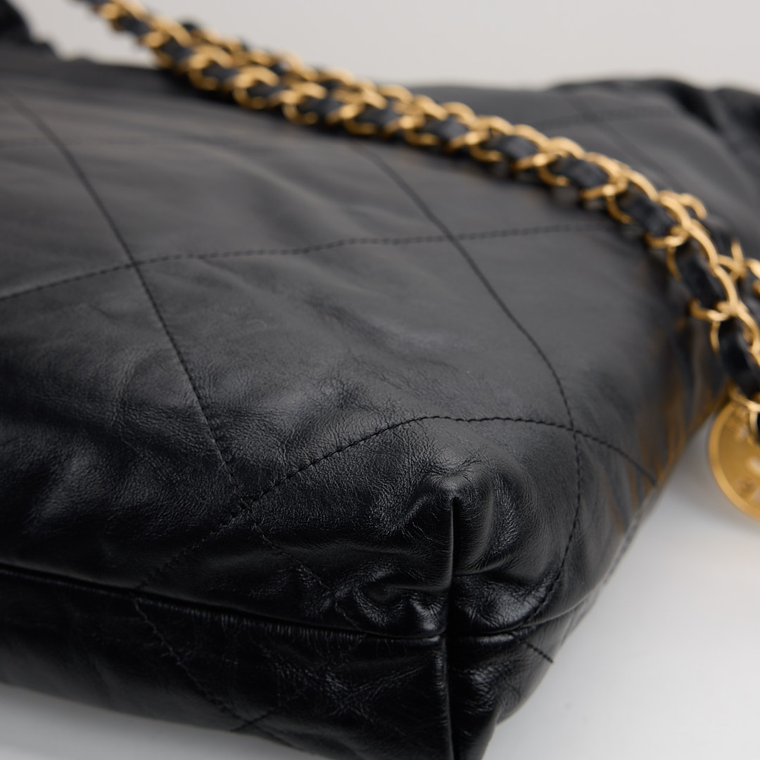 二手 Chanel 22bag 小號黑金:圖片 6
