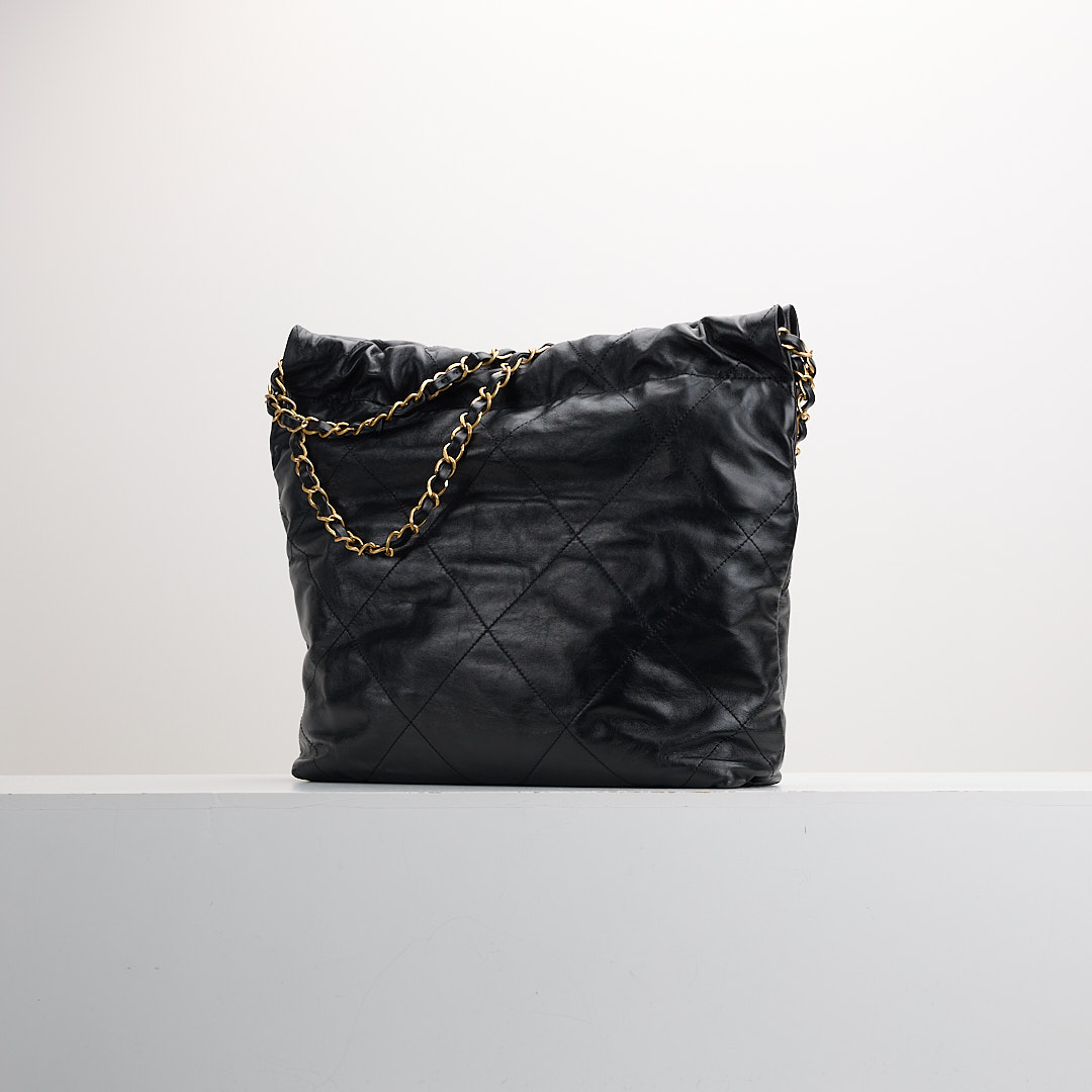 二手 Chanel 22bag 小號黑金:圖片 3