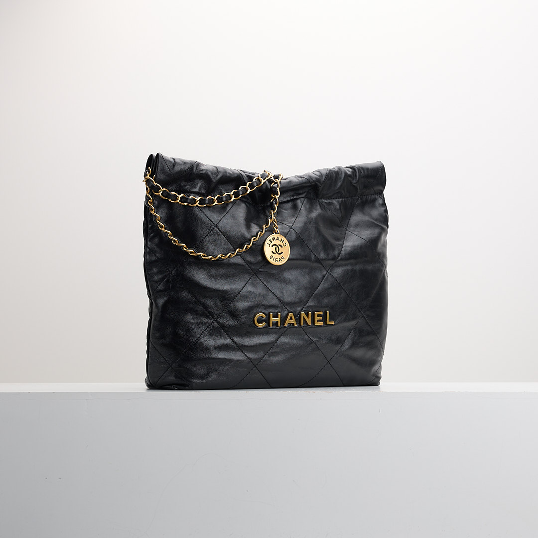 二手 Chanel 22bag 小號黑金:圖片 2