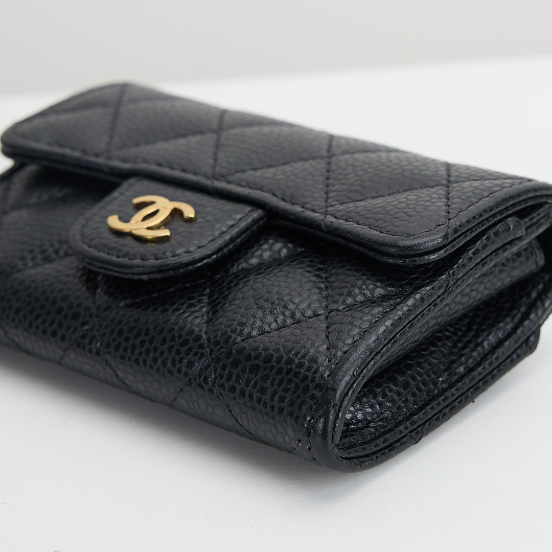二手Chanel cf卡包/黑金牛:圖片 5