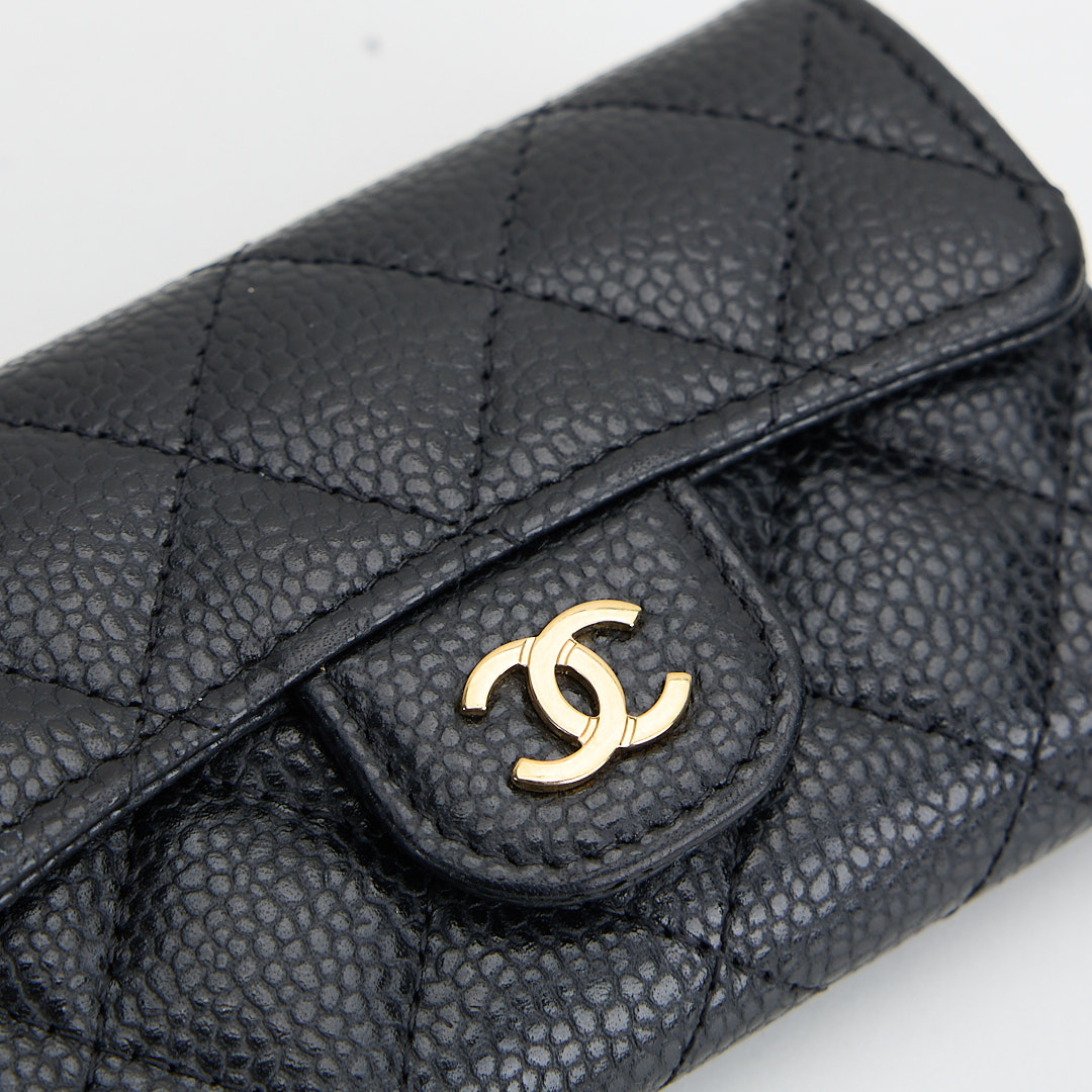 二手Chanel cf卡包/黑金牛:圖片 3