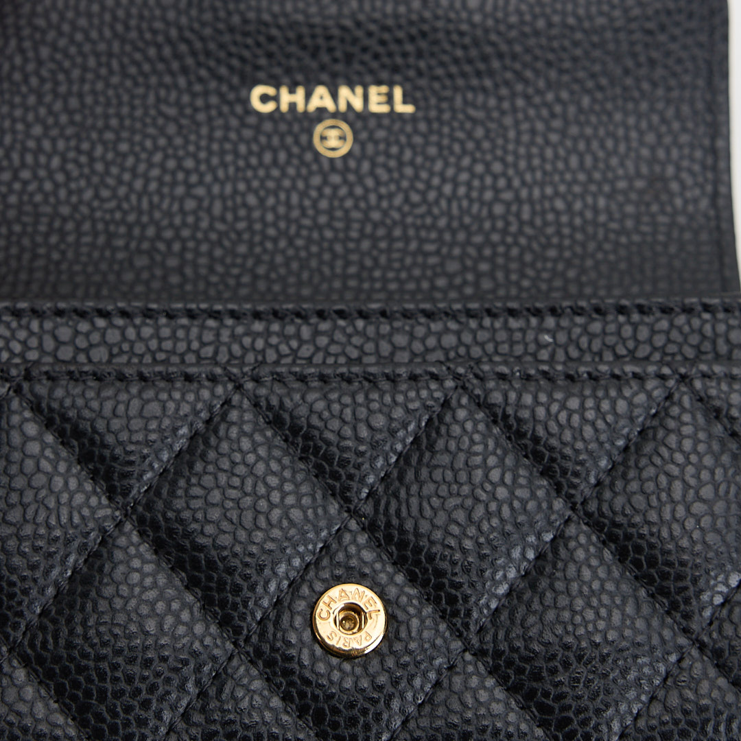 二手Chanel cf卡包/黑金牛:圖片 12