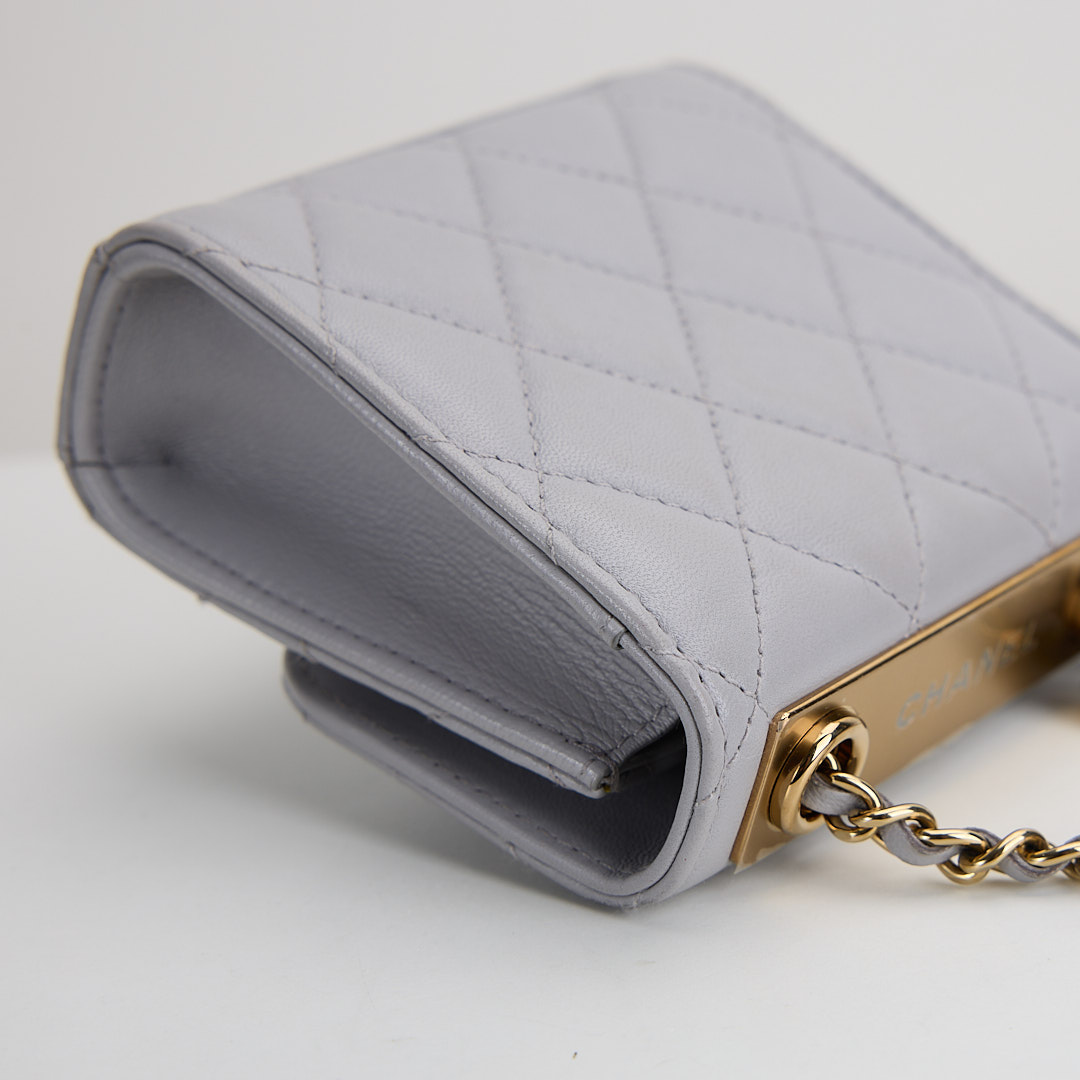 二手 Chanel trendy cc mini灰色金釦:圖片 7