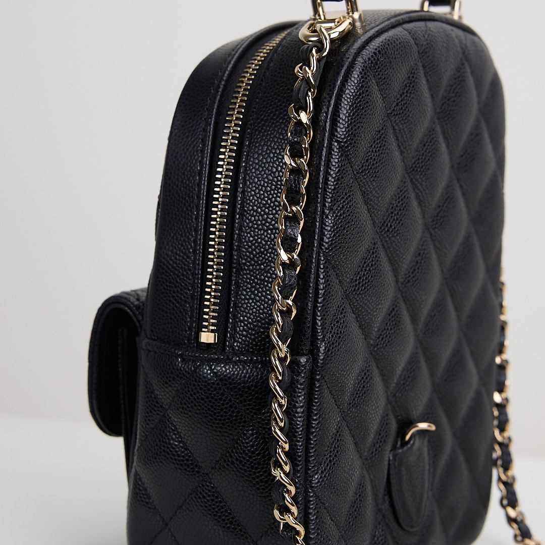 二手Chanel 小書包/黑金牛 :圖片 8