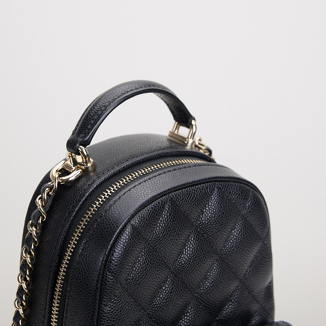 二手Chanel 小書包/黑金牛 :圖片 13