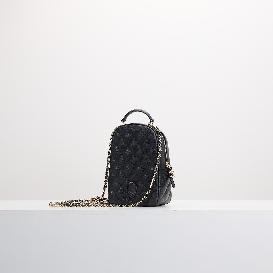 二手Chanel 小書包/黑金牛 :圖片 3