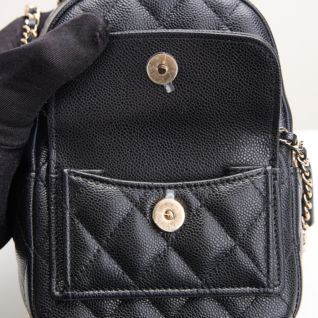 二手Chanel 小書包/黑金牛 :圖片 14