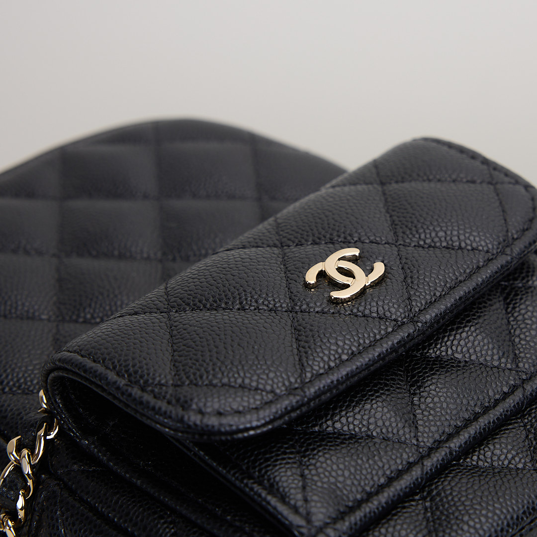 二手Chanel 小書包/黑金牛 :圖片 11