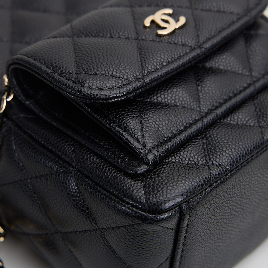二手Chanel 小書包/黑金牛 :圖片 9