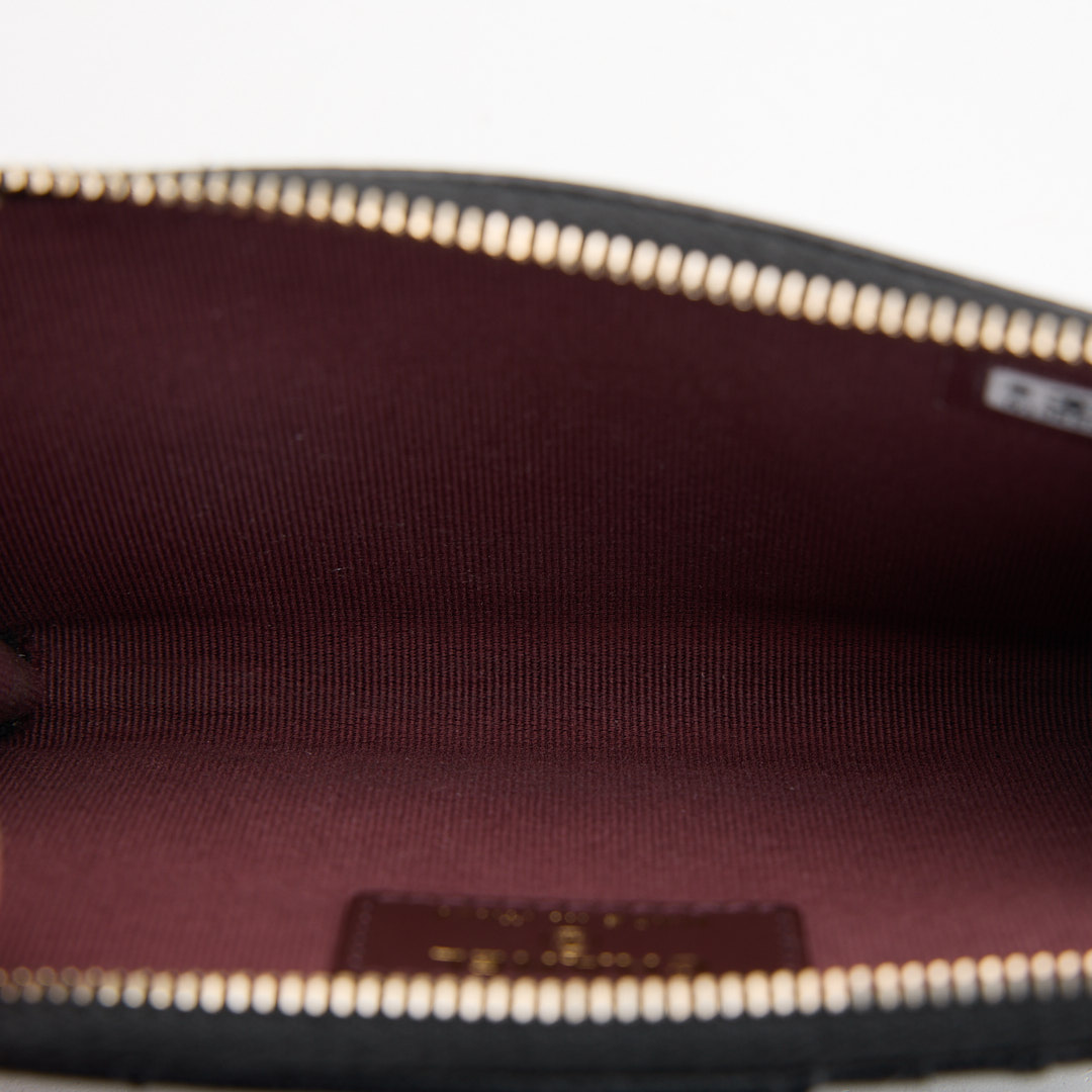 二手Chanel L拉鍊零錢卡包/黑金牛:圖片 17