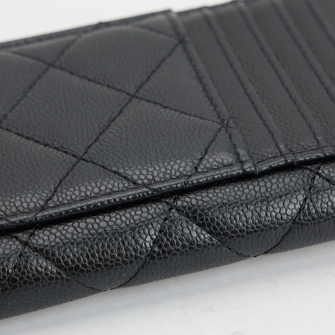 二手Chanel L拉鍊零錢卡包/黑金牛:圖片 16