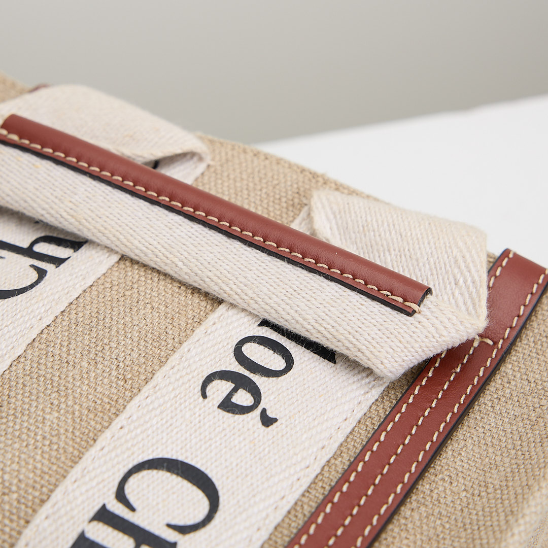 二手Chloé Woody mini tote棕:圖片 11
