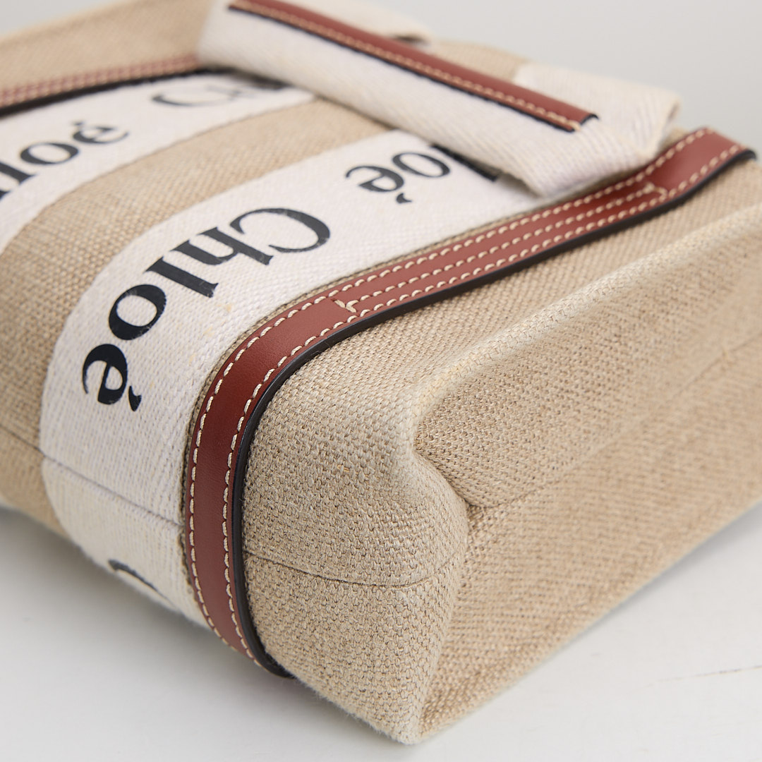 二手Chloé Woody mini tote棕:圖片 9