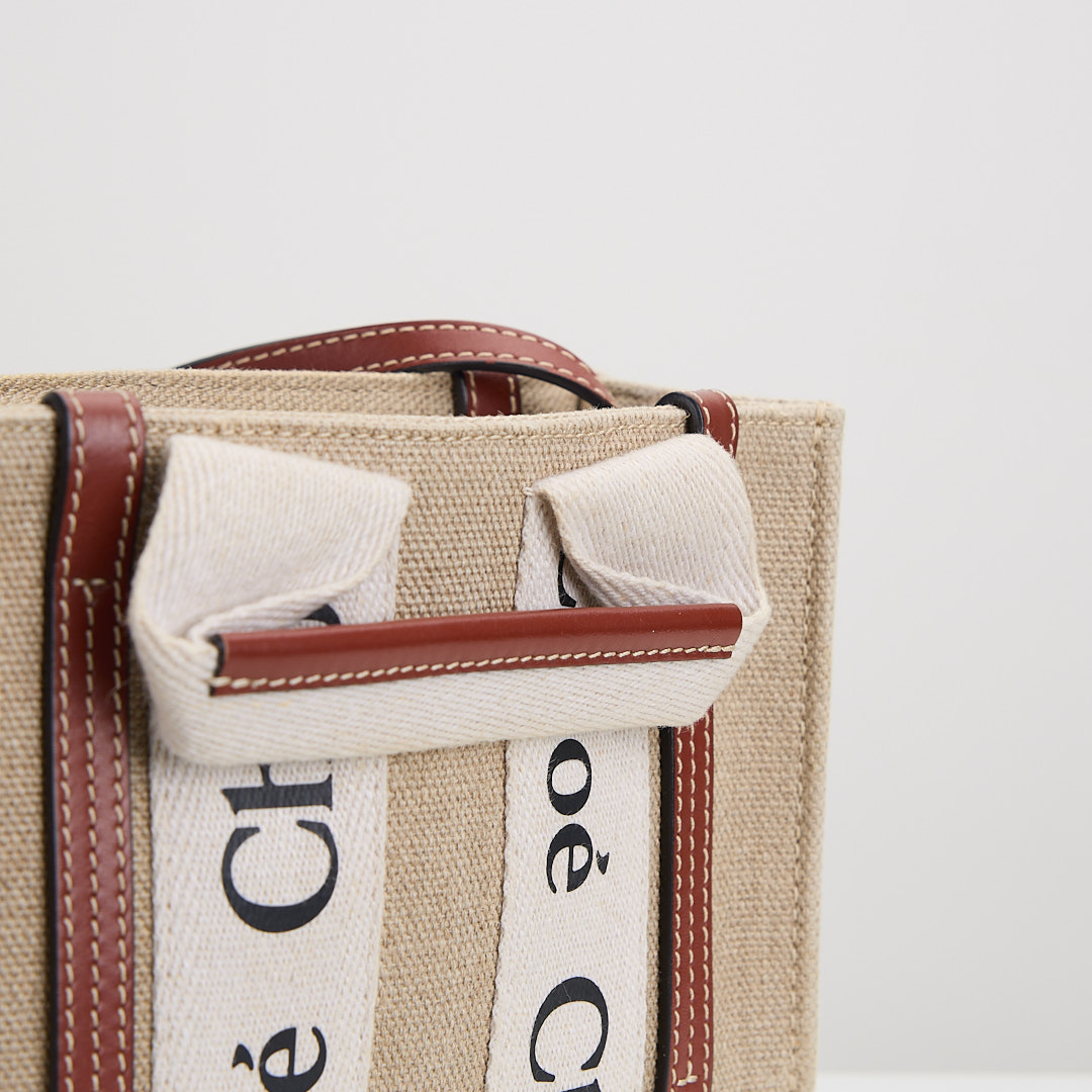 二手Chloé Woody mini tote棕:圖片 7