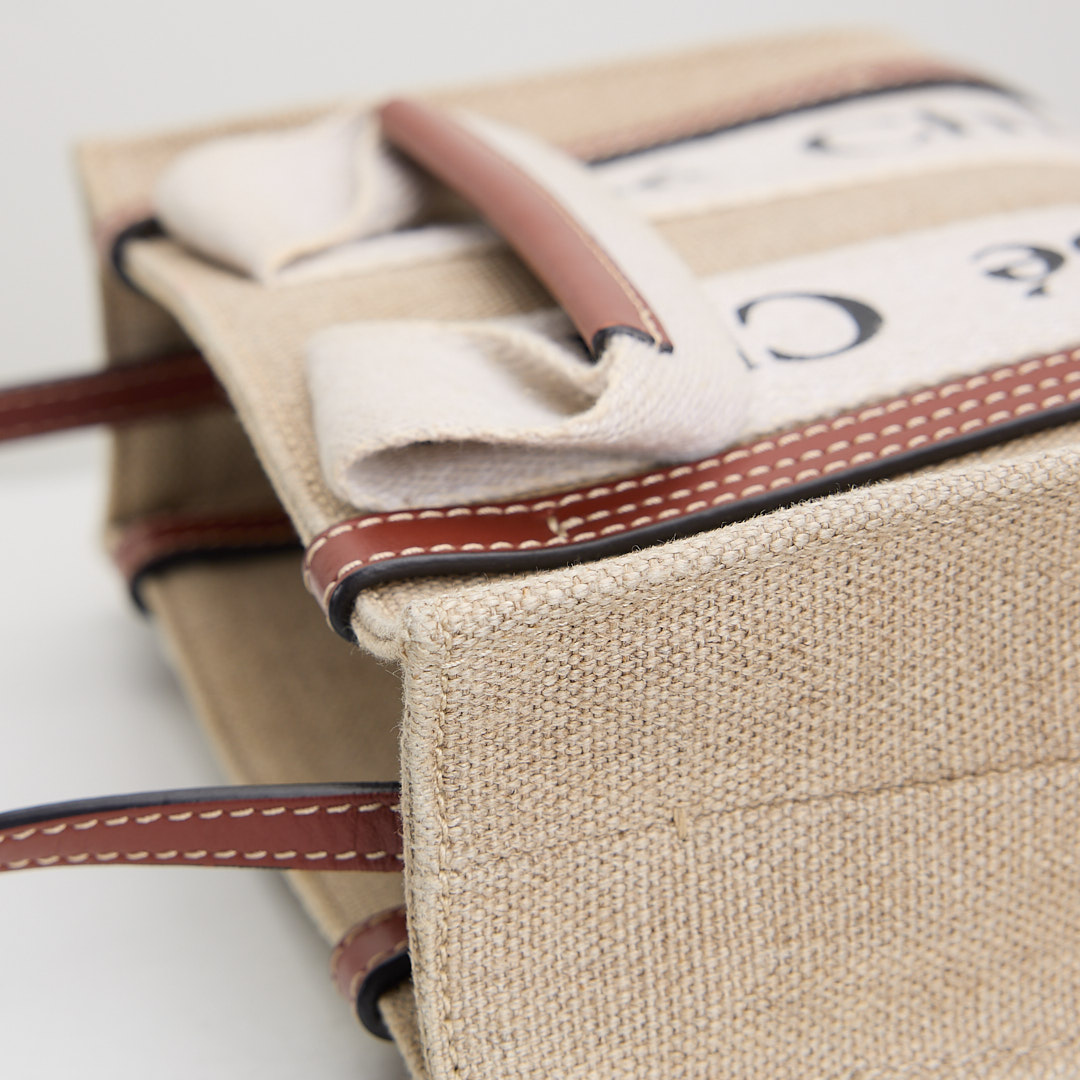 二手Chloé Woody mini tote棕:圖片 6