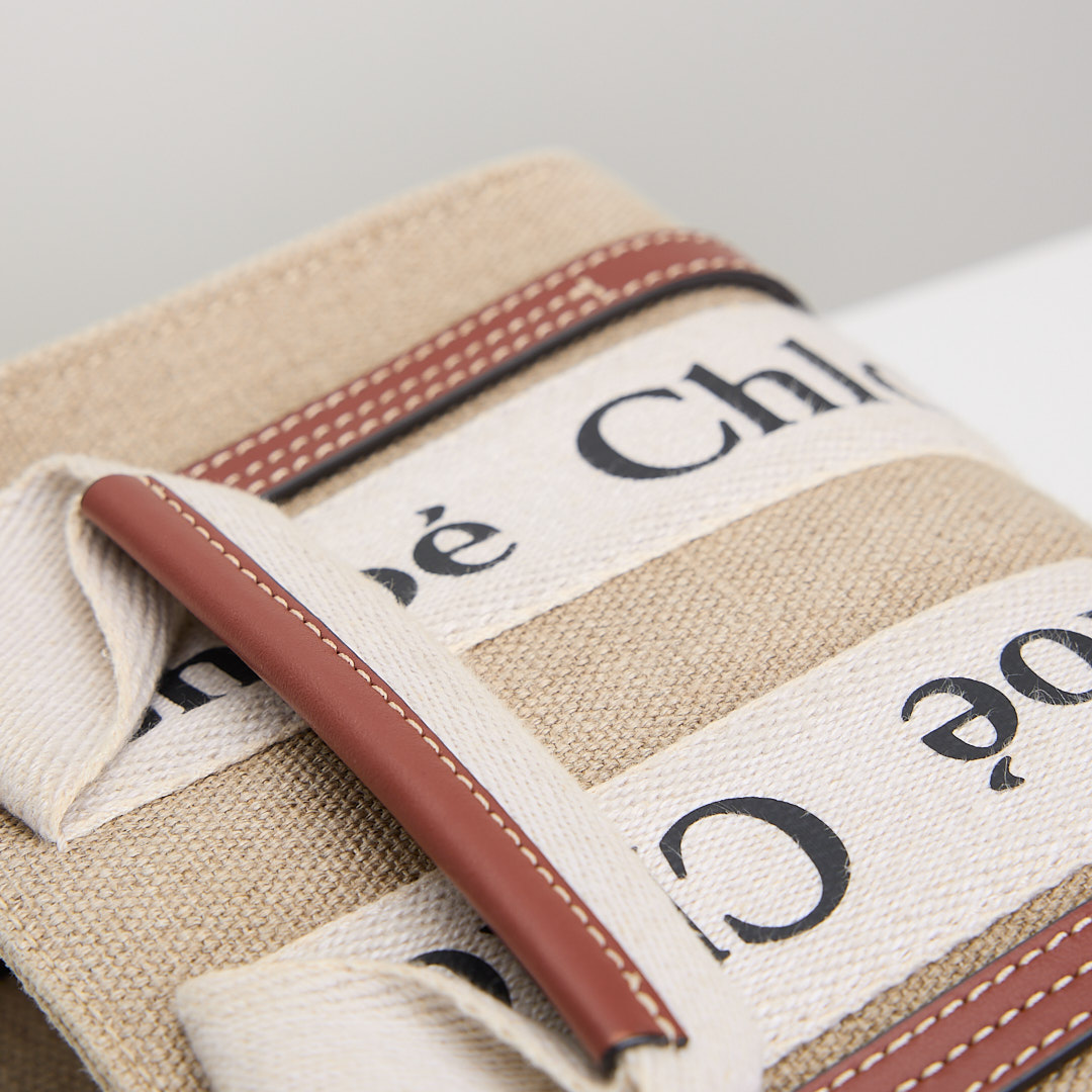 二手Chloé Woody mini tote棕:圖片 5