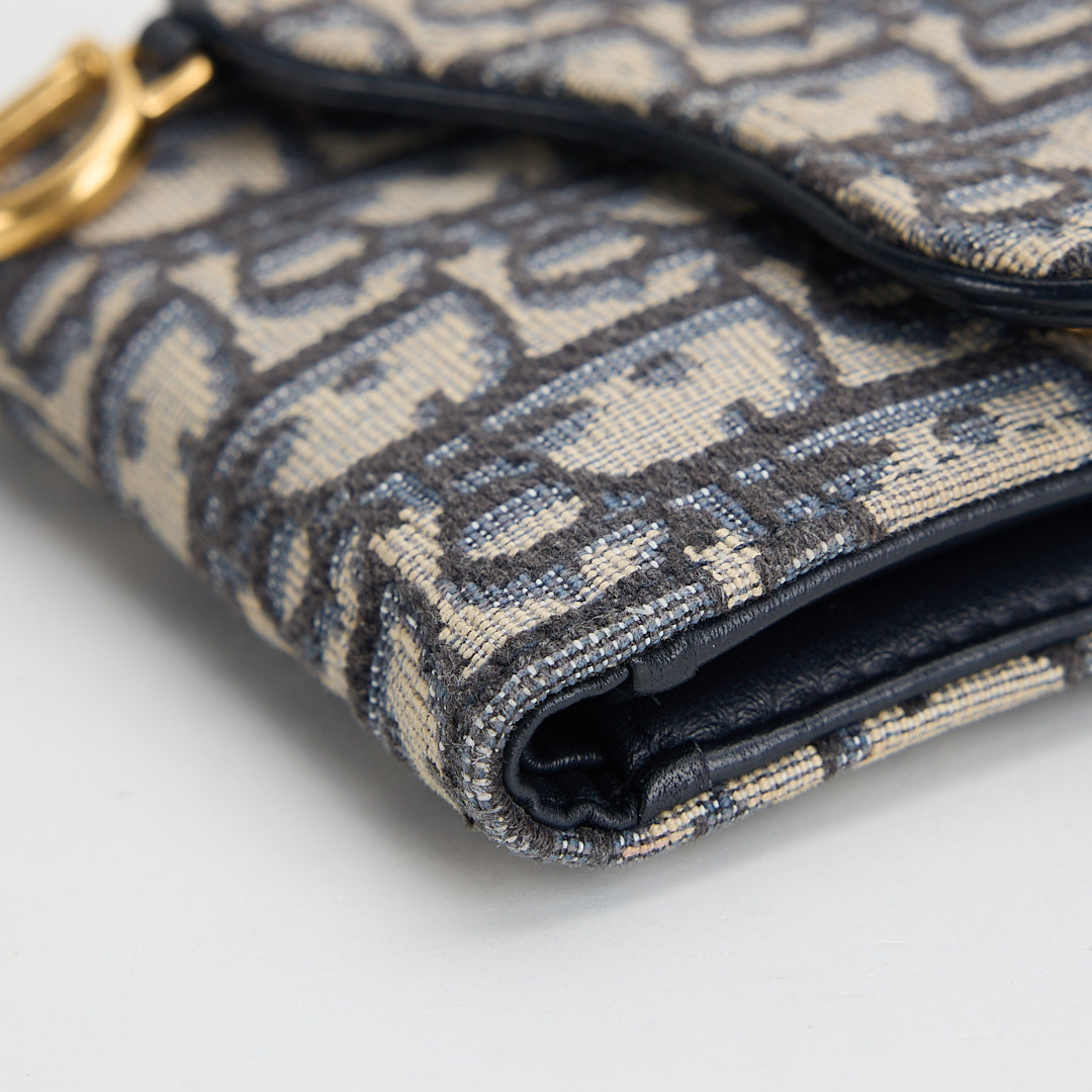 二手Dior saddle 馬鞍短夾/老花:圖片 9