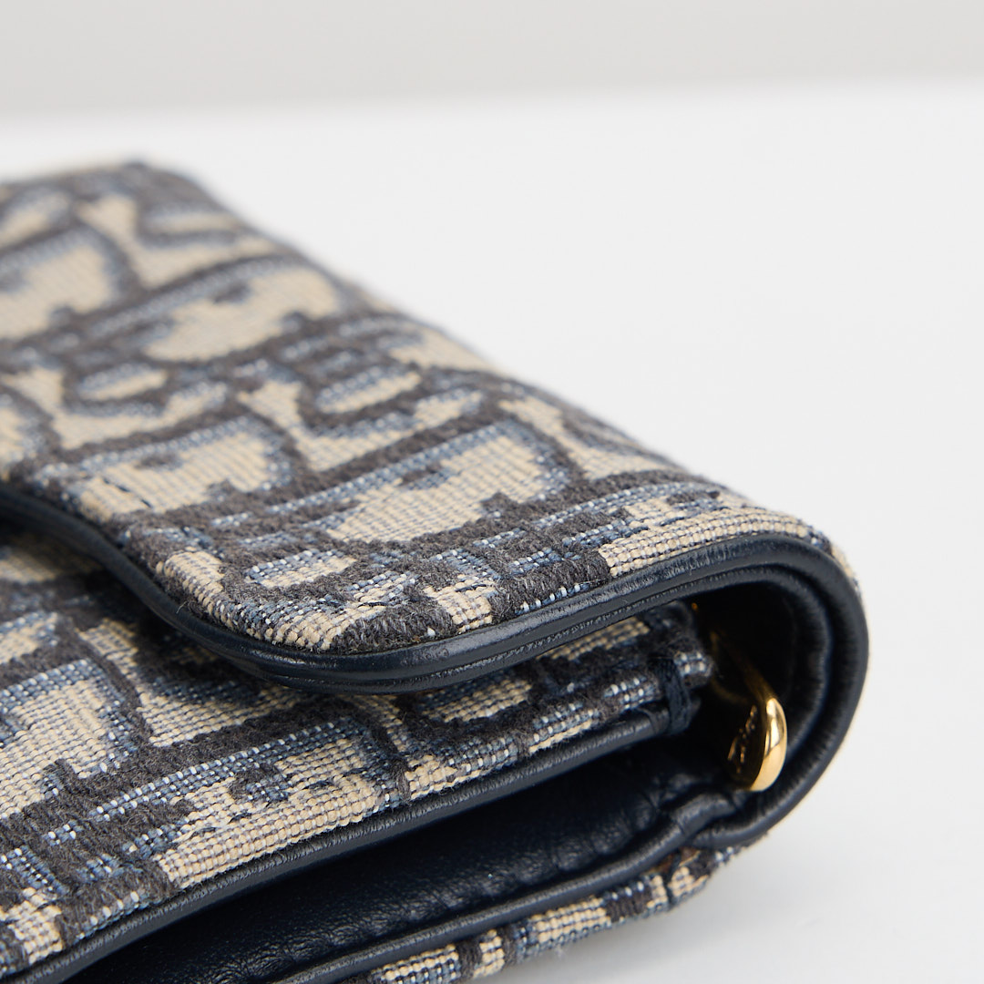 二手Dior saddle 馬鞍短夾/老花:圖片 8