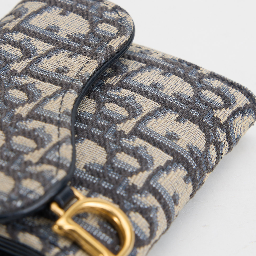 二手Dior saddle 馬鞍短夾/老花:圖片 7