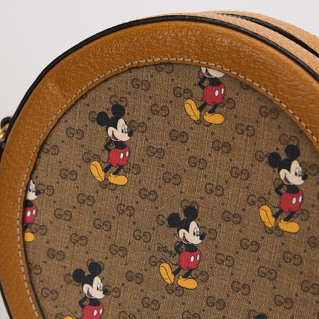 二手Gucci Disney米奇圓餅斜背包:圖片 12