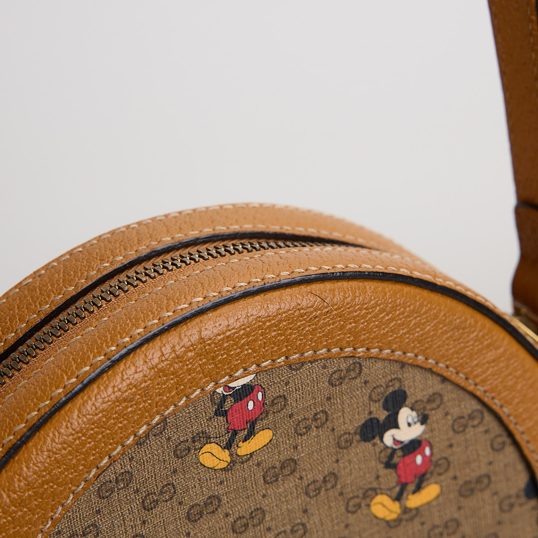 二手Gucci Disney米奇圓餅斜背包:圖片 5