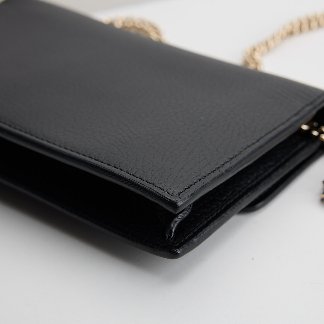 二手Gucci woc 鍊包/黑金:圖片 11