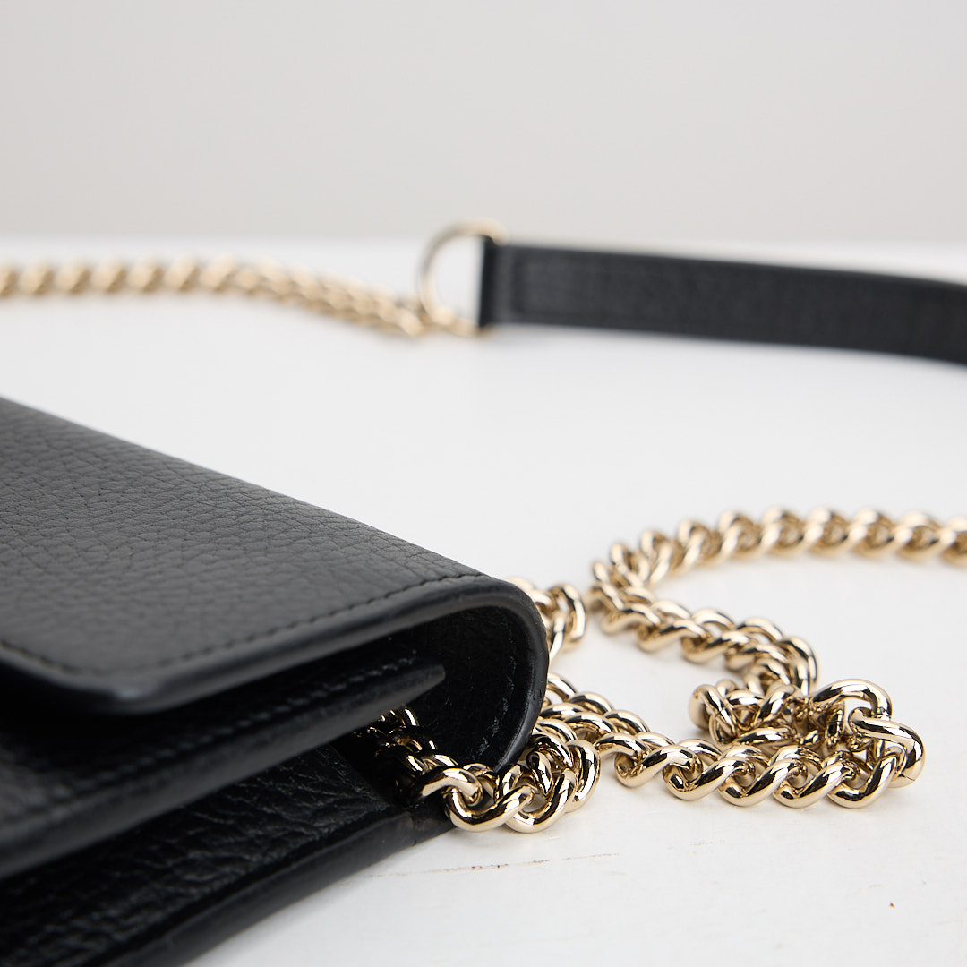 二手Gucci woc 鍊包/黑金:圖片 7