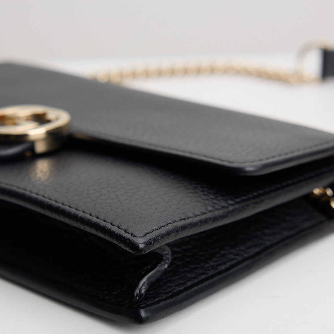 二手Gucci woc 鍊包/黑金:圖片 6