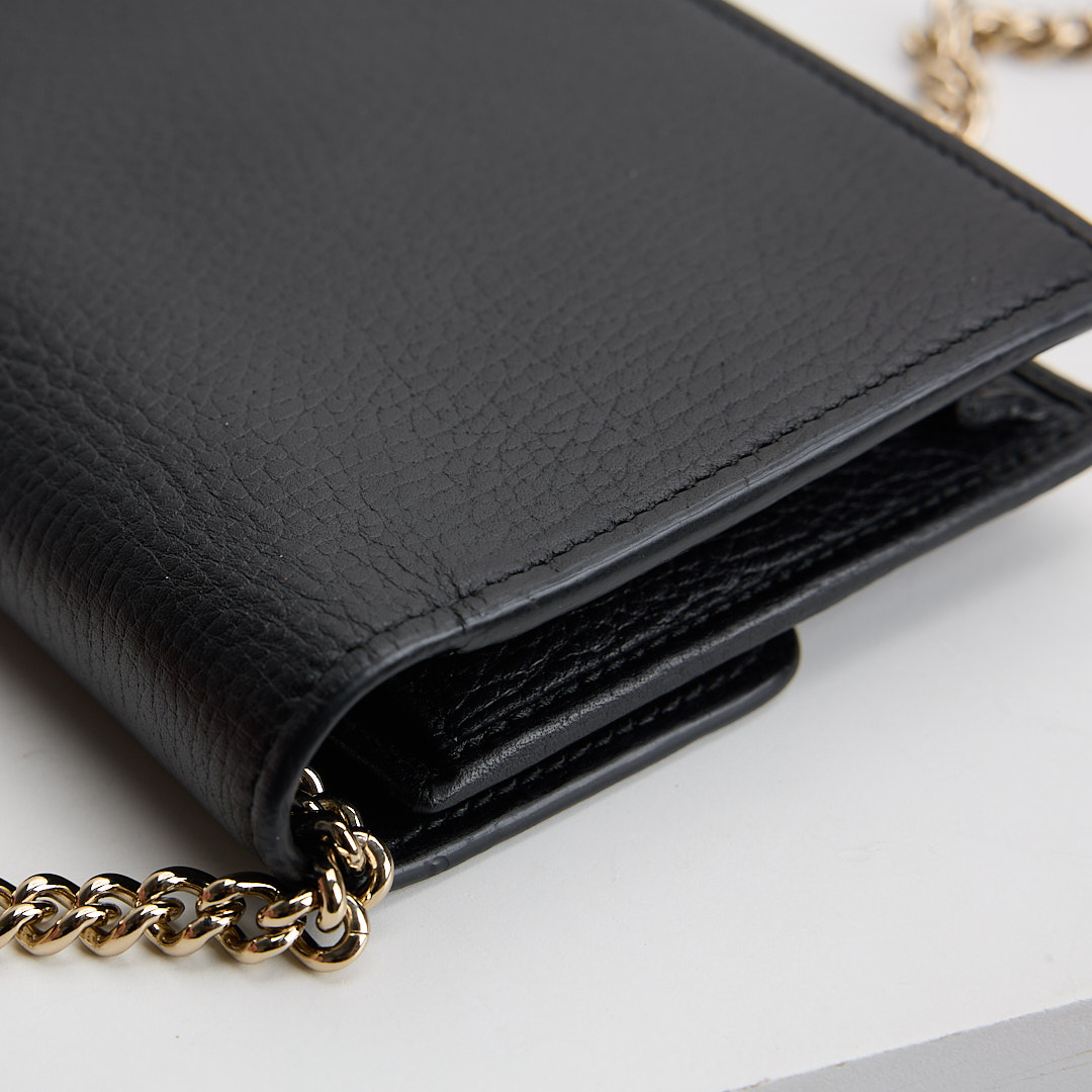 二手Gucci woc 鍊包/黑金:圖片 12