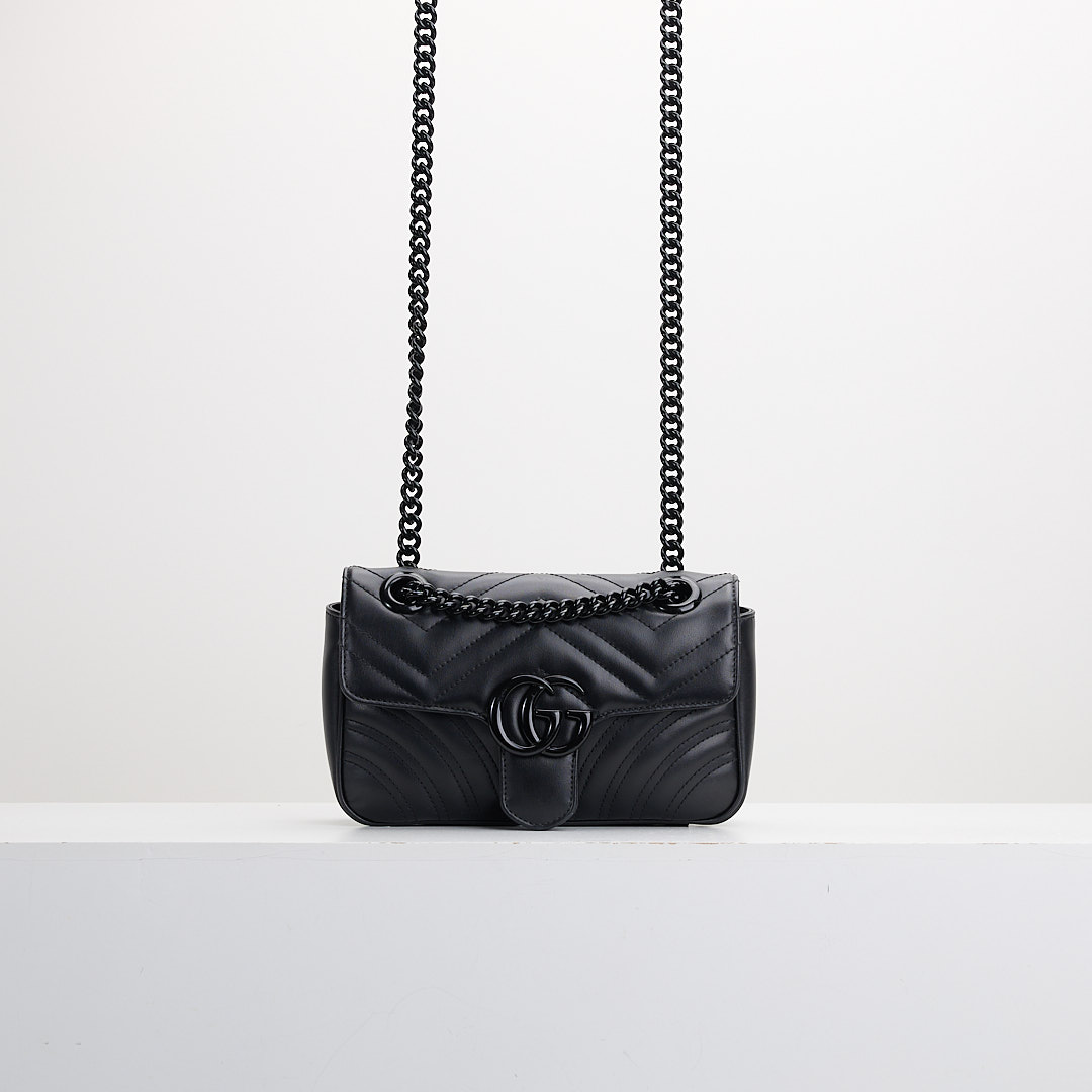 二手Gucci marmont 22 so black