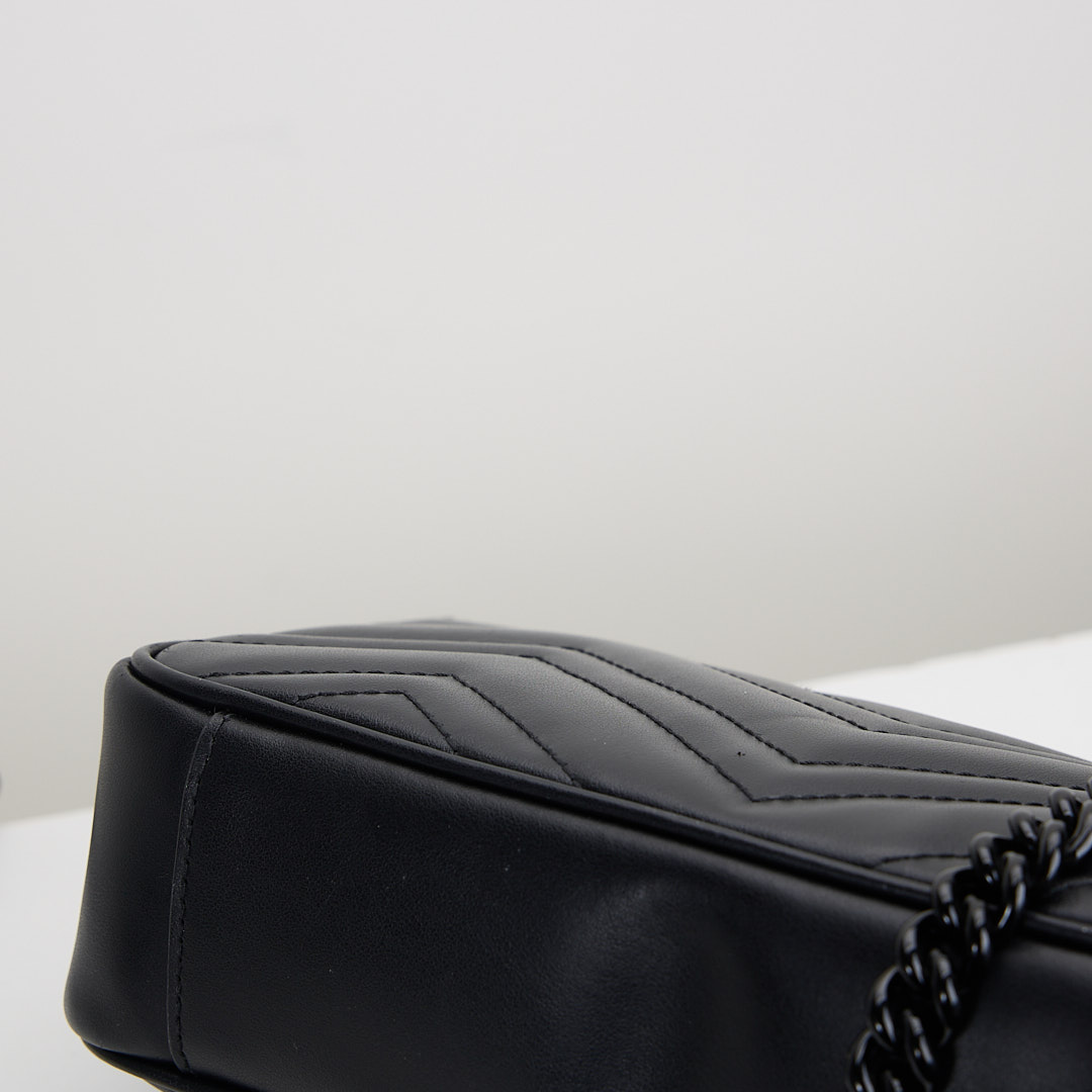 二手Gucci marmont 22 so black:圖片 12