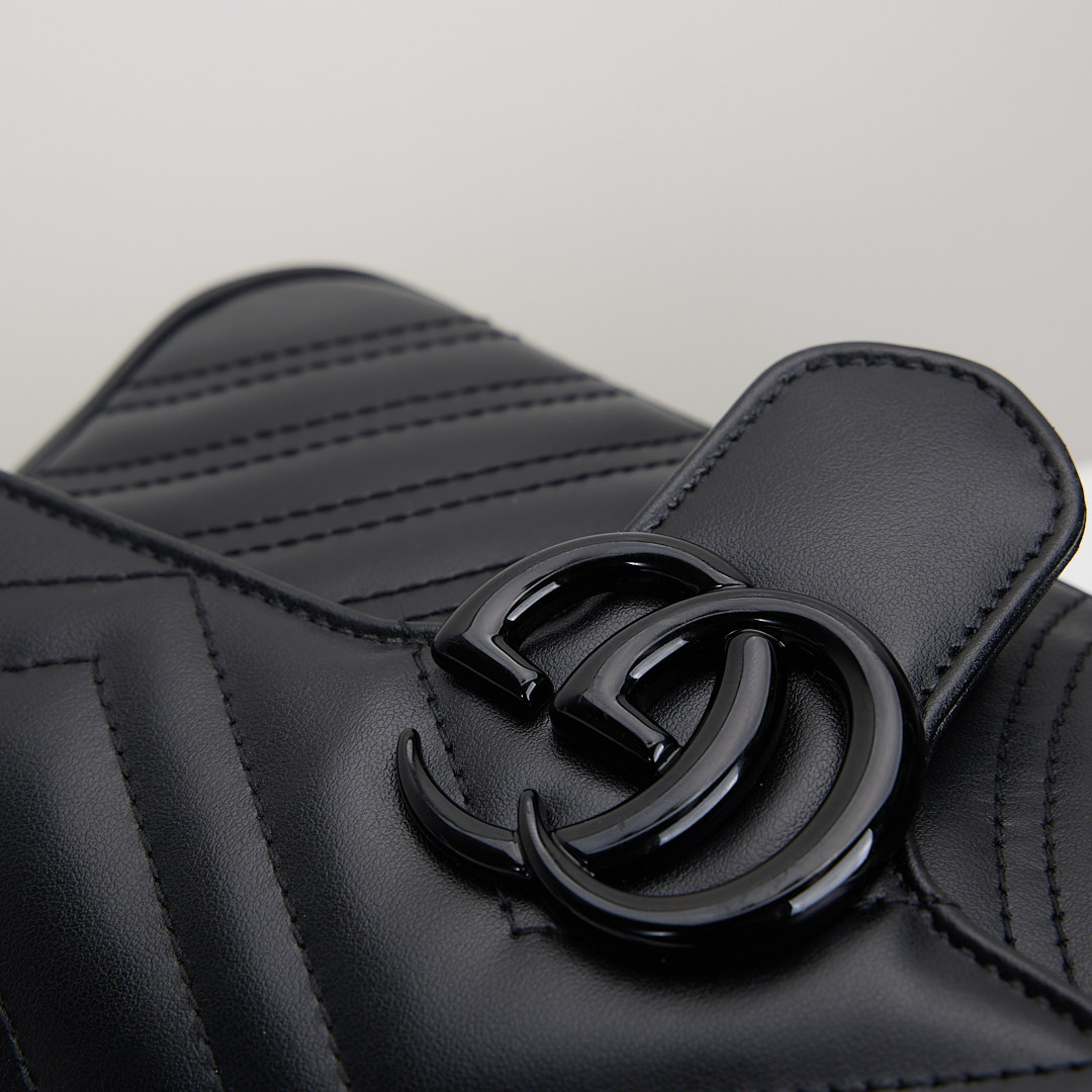 二手Gucci marmont 22 so black:圖片 9